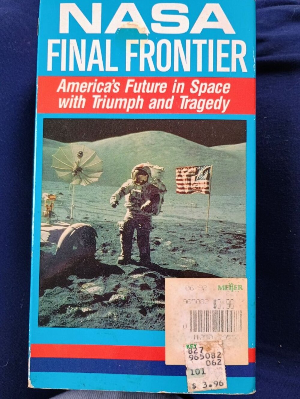 Vintage NASA final frontier VHS tape America's future in space documentary
